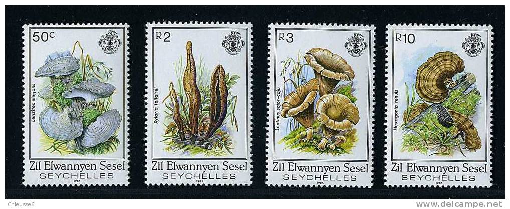 Zil Eloigne Seyssel  ** N° 109 à 112 - Champignons (lot 2) (17 P18) - Seychelles (1976-...)