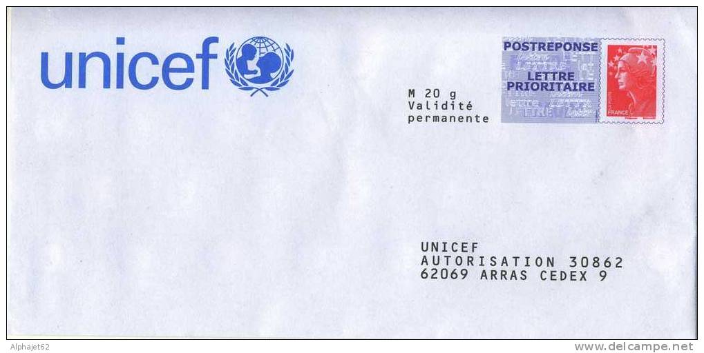 UNICEF - POST REPONSE - FRANCE - UNICEF