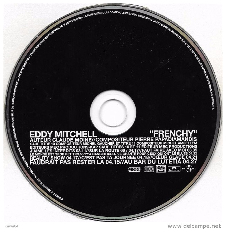 CD  Eddy Mitchell  "  Frenchy  " - Sonstige - Franz. Chansons