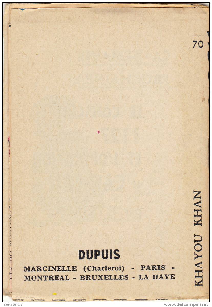 MINI-RECIT De SPIROU. N° 70. KHAYOU KHAN Par HAUSMAN. 1961. Dupuis Marcinelle. - Spirou Magazine