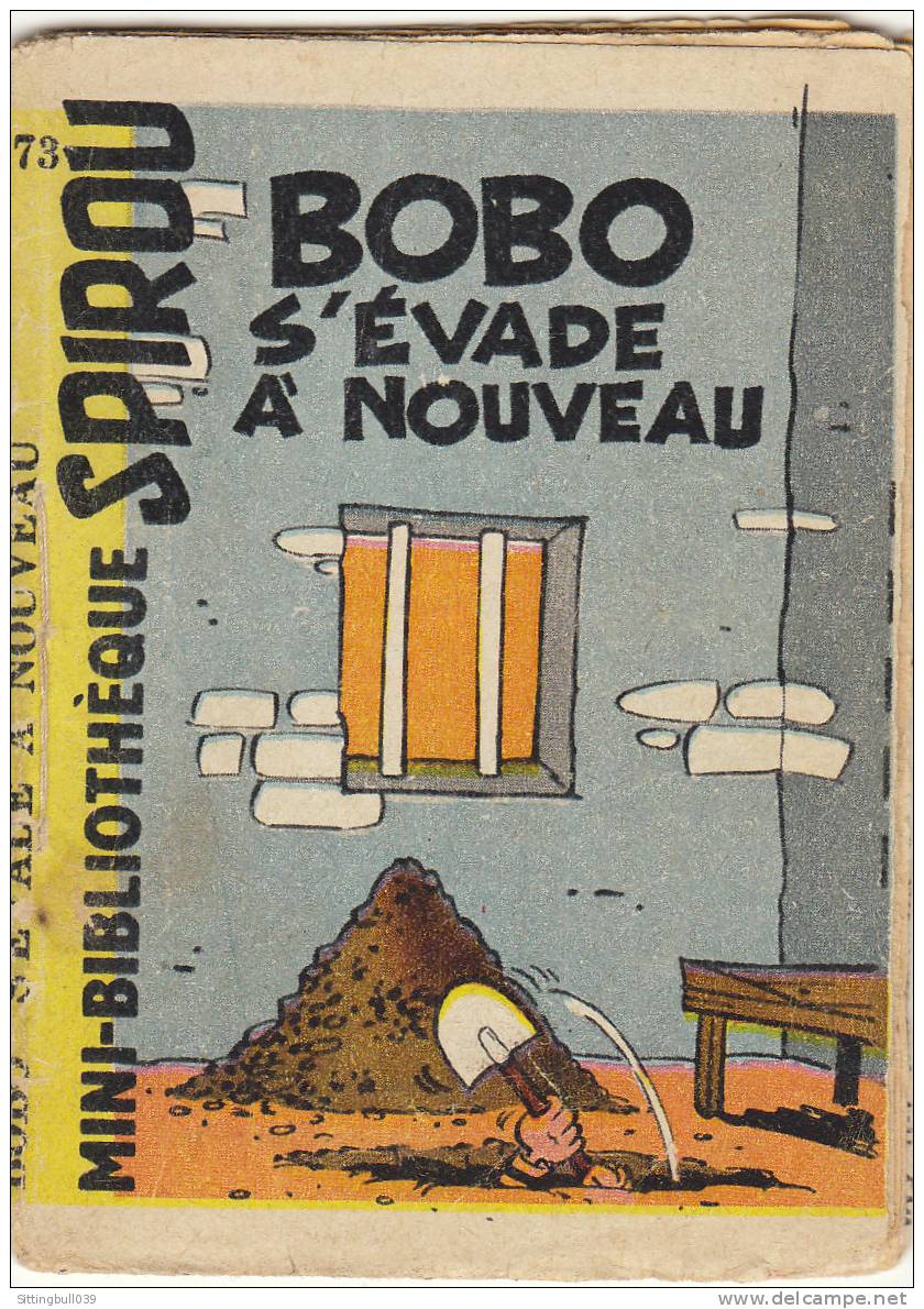 MINI-RECIT De SPIROU. N° 73. BOBO S'évade à Nouveau. DELIÈGE - ROSY. 1961. Dupuis Marcinelle. - Spirou Magazine