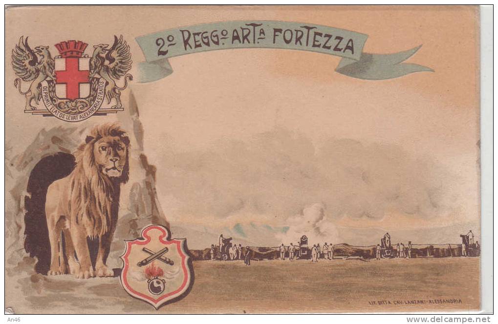 MILITARI 2°Reggimento_ARTIGLIERIA FORTEZZA_  ORIGINALE D´EPOCA 100% - Regimente