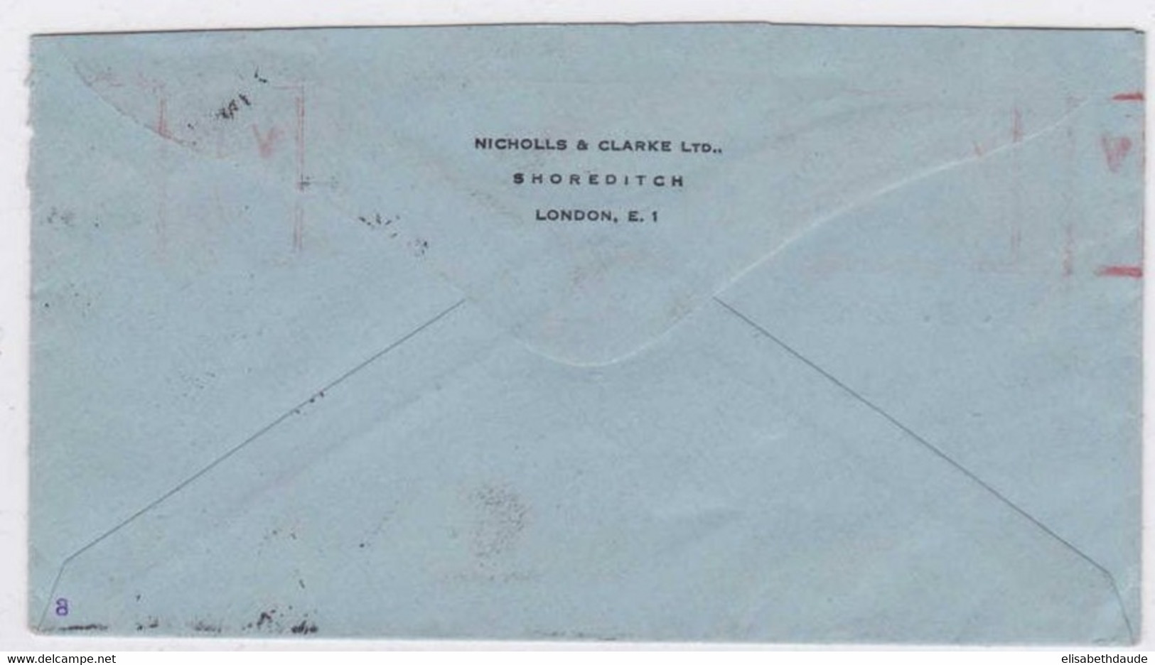 GB - 1929 - PERFORE N & C (NICHOLLS & CLARKE) Sur LETTRE Avec COMPLEMENT EMA (RARE) De LONDON Pour LUNEBURG (ALLEMAGNE) - Gezähnt (perforiert)