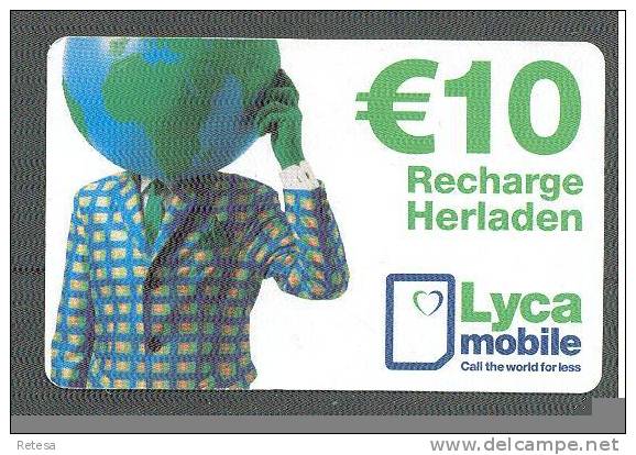 BELGIE  1 TELEFOONKAART LYCAMOBILE - Without Chip