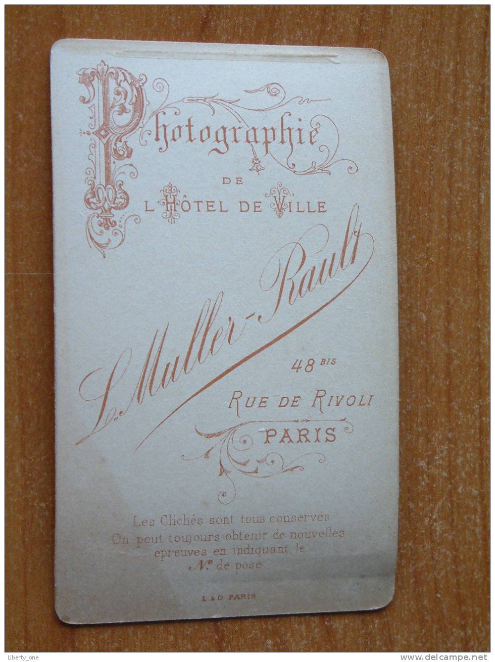 JONGE MAN / JEUNE HOMME ( CDV - Photo L. MULLER - RAULT - PARIS ) / See Photo For Details !! - Non Classés