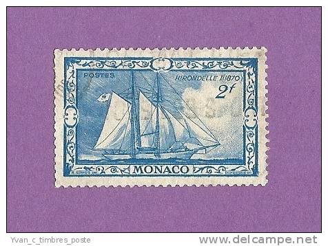 MONACO TIMBRE N° 324 OBLITERE YACHT HIRONDELLE 1ER - Used Stamps