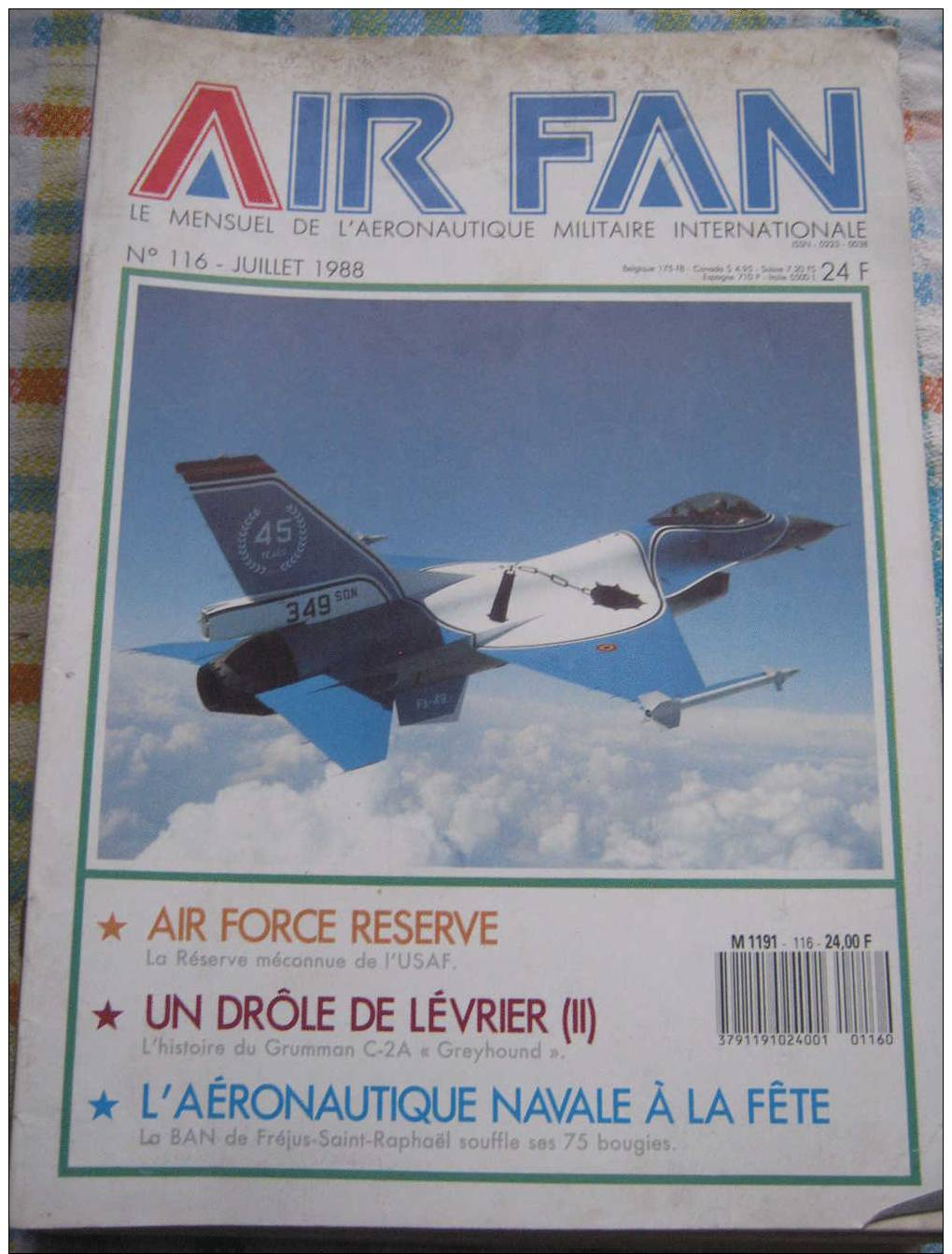 AVIATION _ REVUE _ AIR FAN N° 116 _ UN DROLE DE LEVRIER - Aviation