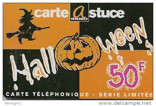 CARTE PREPAYEE-50F-ASTUCE-HALLOWEEN-TBE - Autres & Non Classés