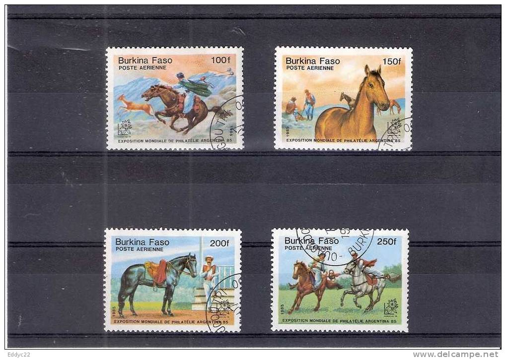 Yv. PA. 298/301 (o)  - Chevaux - Burkina Faso (1984-...)