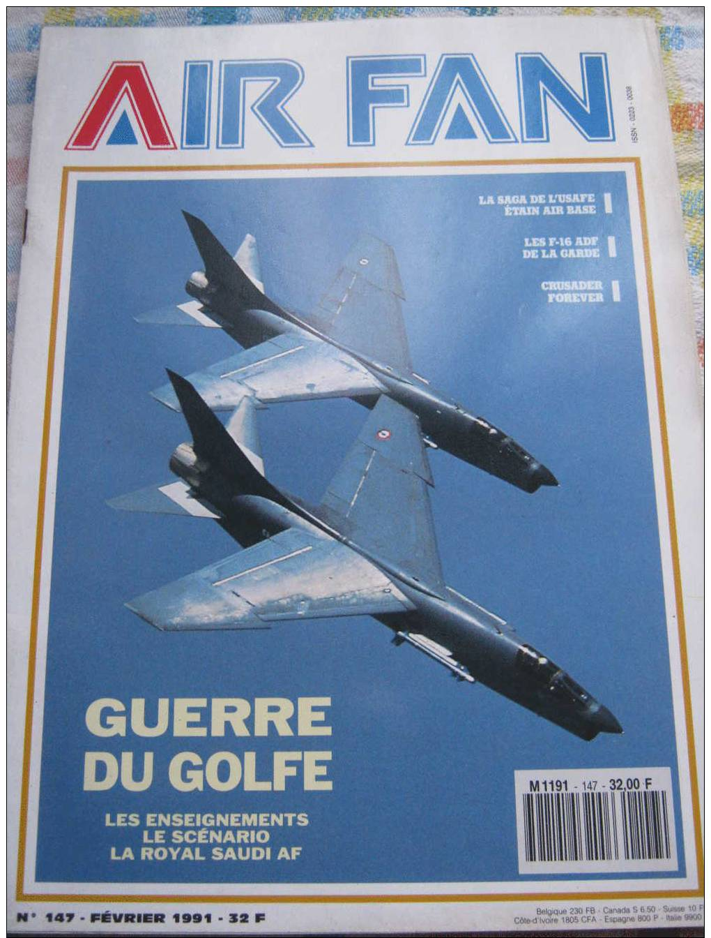 AVIATION _ REVUE _ AIR FAN N° 147 _ GUERRE DU GOLFE - Aviation