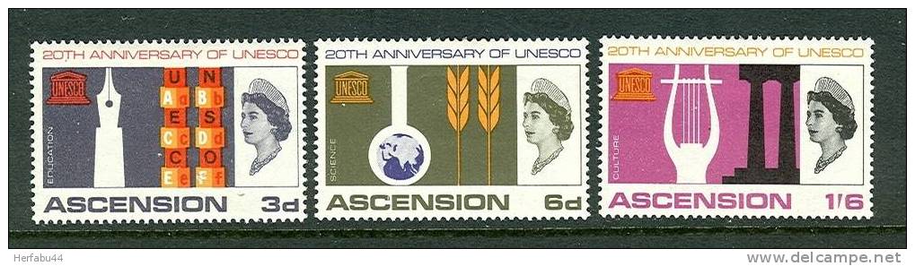 Ascension UNESCO Set SC# 108-10 Min - Ascension (Ile De L')