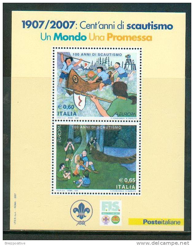 Italie Italy 2007 - Europa 2007, Scoutisme / Scouting - MNH - 2007