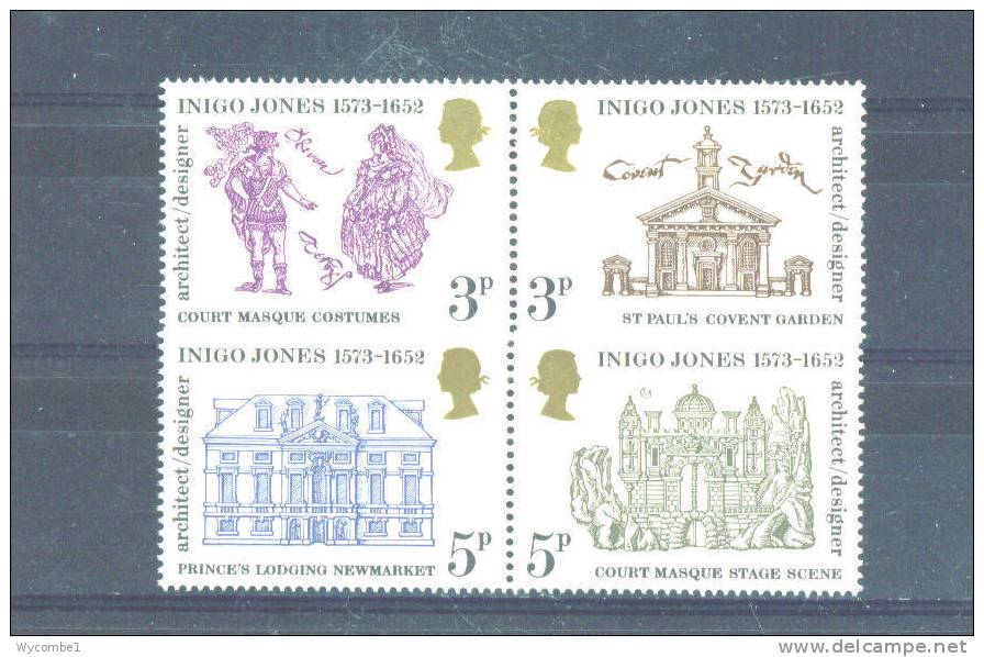 GREAT BRITAIN -  1973  Inigo Jones  MM - Nuovi