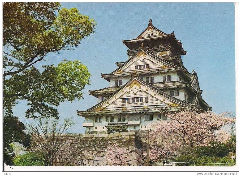 OSAKA  CASTLE - COLORI VIAGGIATA  1969 - - Osaka