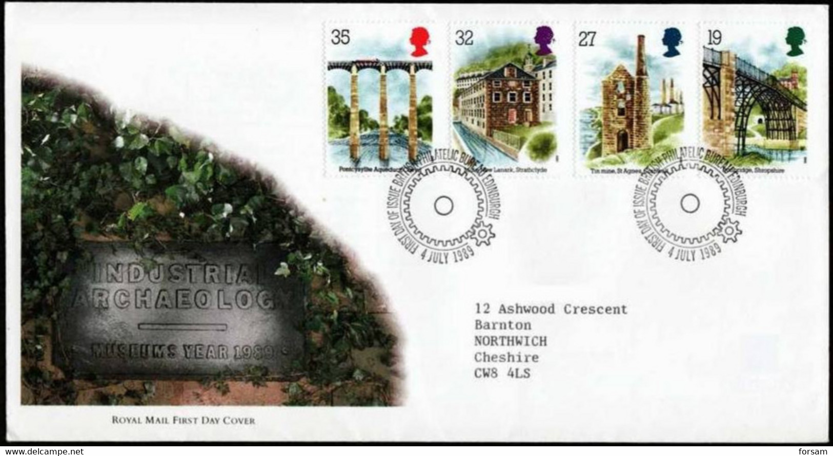 GREAT BRITAIN..1989..Michel # 1206-1209...FDC. - 1981-90 Ediciones Decimales