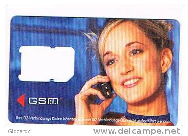 GERMANIA (GERMANY) - D2 VODAFONE  (SIM GSM ) -  GIRL   - USED WITHOUT CHIP - RIF. 5860 - GSM, Voorafbetaald & Herlaadbare Kaarten