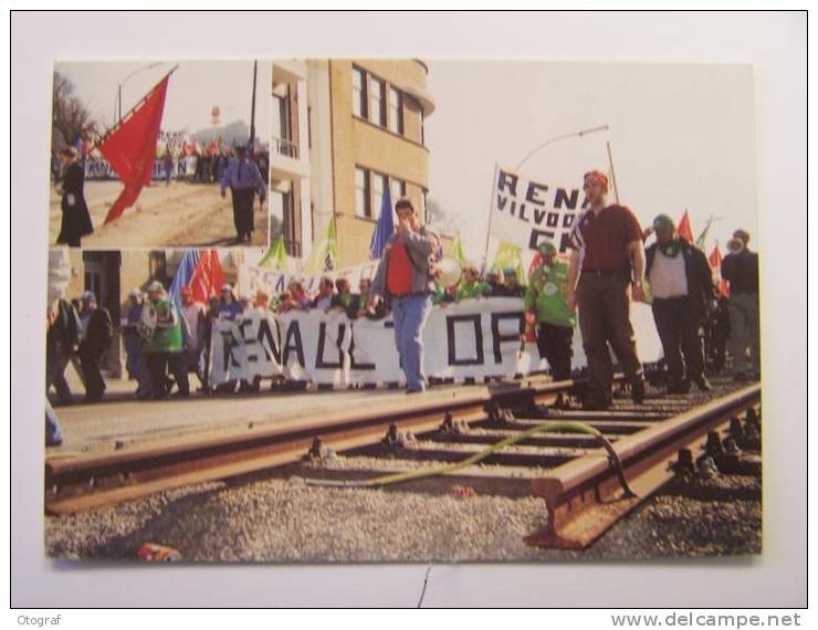 CPM - Vilvoorde - Manifestations Lors De La Fermeture De L´usine Renault  (1/2) - Vilvoorde