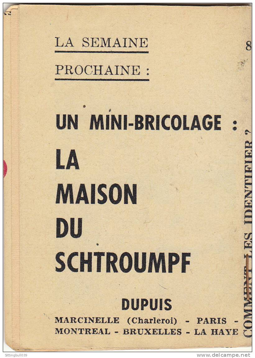 MINI-RECIT De SPIROU. N° 81. Les Avions Civils à Réaction. Comment Les Identifier ?. DUBAR. 1961. Dupuis Marcinelle. - Spirou Magazine