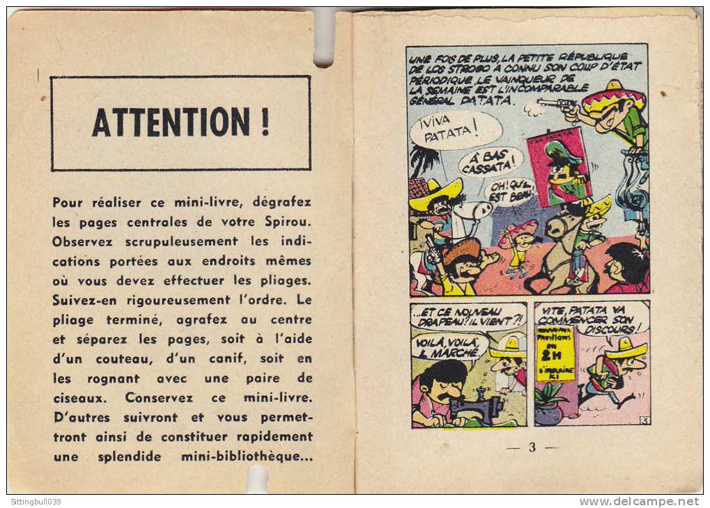 MINI-RECIT De SPIROU. N° 85. VIVA PATATA !. Par DEGOTTE. 1961. Dupuis Marcinelle. - Spirou Magazine