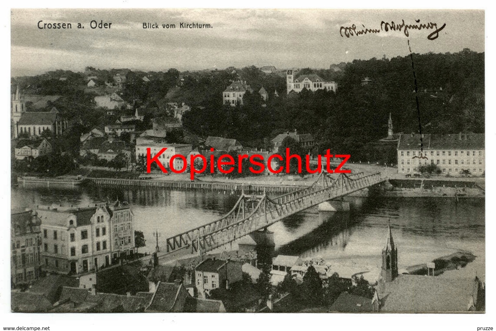 Crossen A.O. 1909, Blick Vom Kirchturm - Nach Ansbach - Neumark