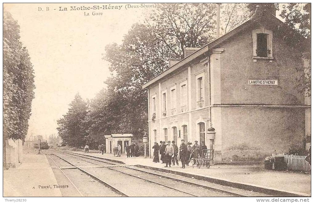 La Mothe-St-Héray (79) - La Gare - La Mothe Saint Heray