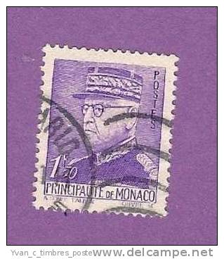 MONACO TIMBRE N° 230 OBLITERE PRINCE LOUIS II 1F50 VIOLET - Oblitérés