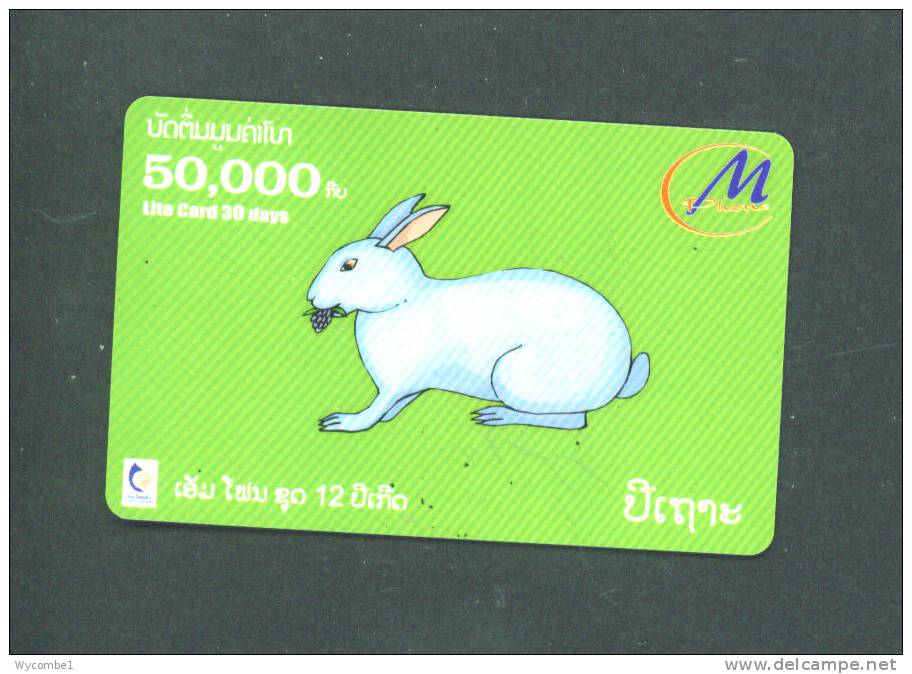 LAOS - Remote Phonecard/Chinese Zodiac/Year Of The Rabbit - Laos