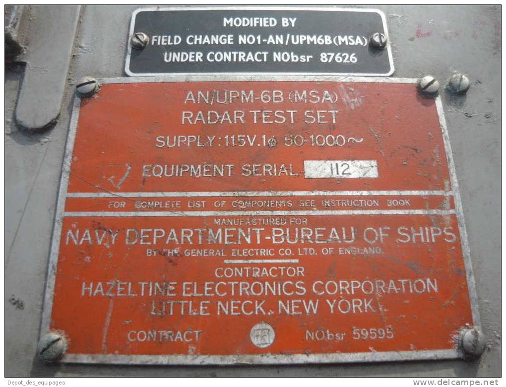 RARE APPAREIL  RADIO CONTROLE RADAR U.S. NAVY  années 1950