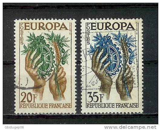 FRANCE - YT  N° 1122 - 1123 - Oblitéré - 1957 - 1957