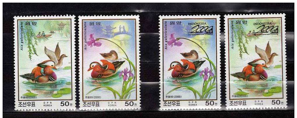 Corée Du Nord 2000 N°995/6+3009/10** MNH  Cote 4.50 Euro Canards - Corea Del Nord