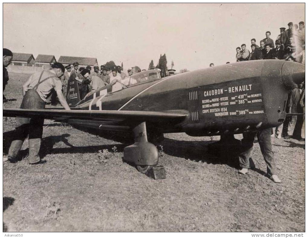 Le Caudron Du Record D'Hélène Boucher En 1934. - Autres & Non Classés