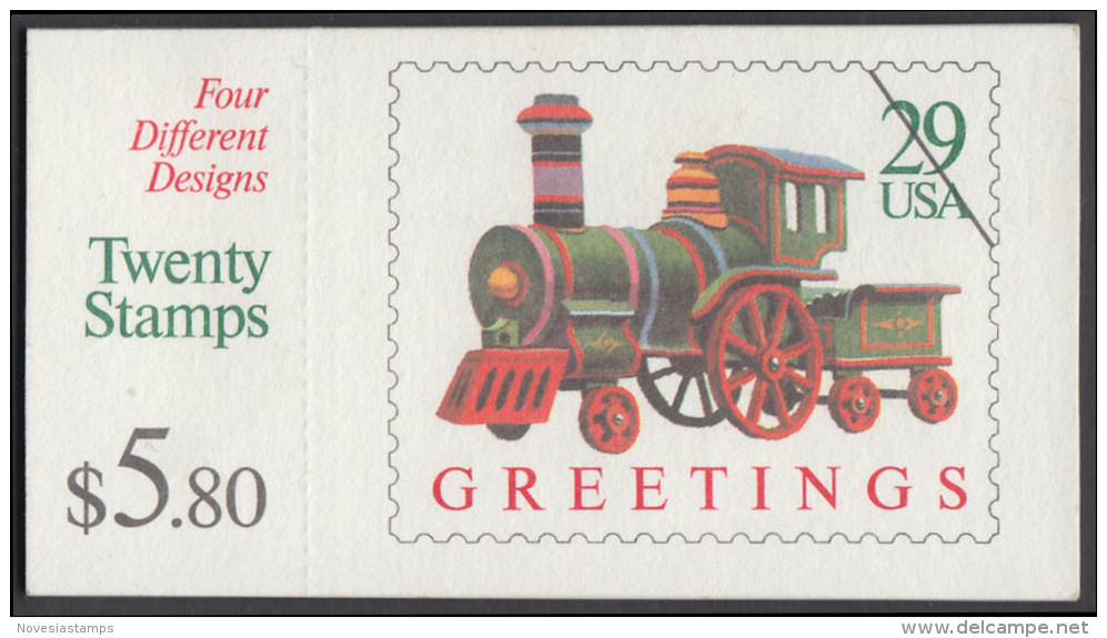 !a! USA Sc# 2718a MNH BOOKLET(20) - Christmas - 1981-...