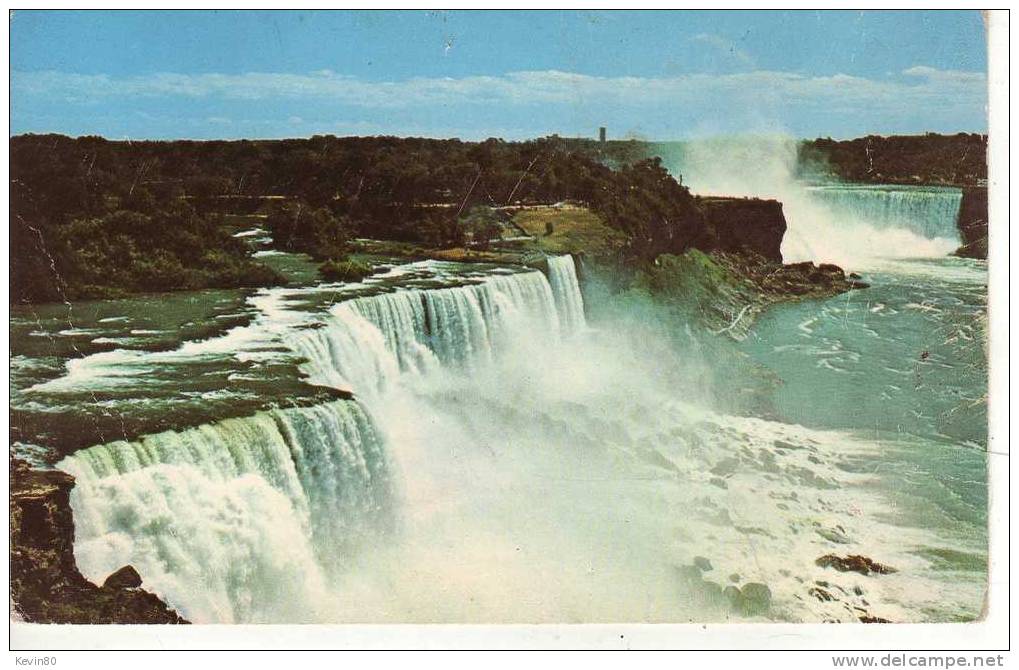 ETATS UNIS American Falls From The Gorge Tower Cp Couleur - Sonstige & Ohne Zuordnung