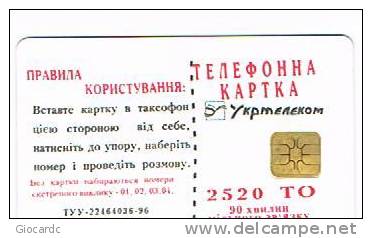 UCRAINA (UKRAINE) - UKRTELECOM CHIP - KIEV 1998 - K72 YOKS     2520 UNITS     - (USED)°-RIF.6553 - Ukraine