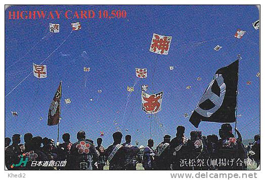 Carte Japon  Sport - CERF VOLANT - KITE Japan Card - DRACHENFLIEGER Karte - VLIEGER - 93 - Sport