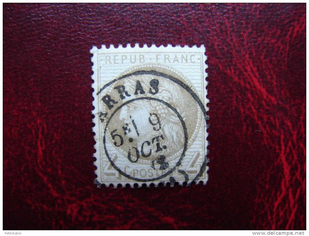 FRANCE - N° 52 - YT - 1872 - Cérès - 4c Gris - Obl -  Càd De Arras - - 1871-1875 Ceres