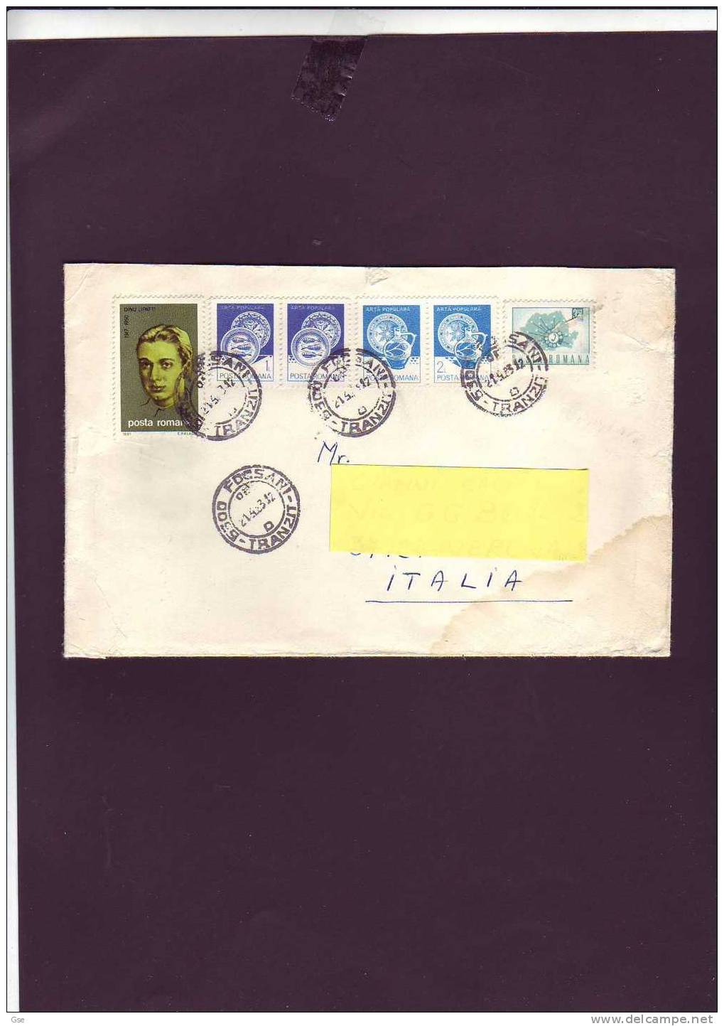 ROMANIA  1983 - Lettera  Per L'Italia- Yvert  3351 - Lettres & Documents