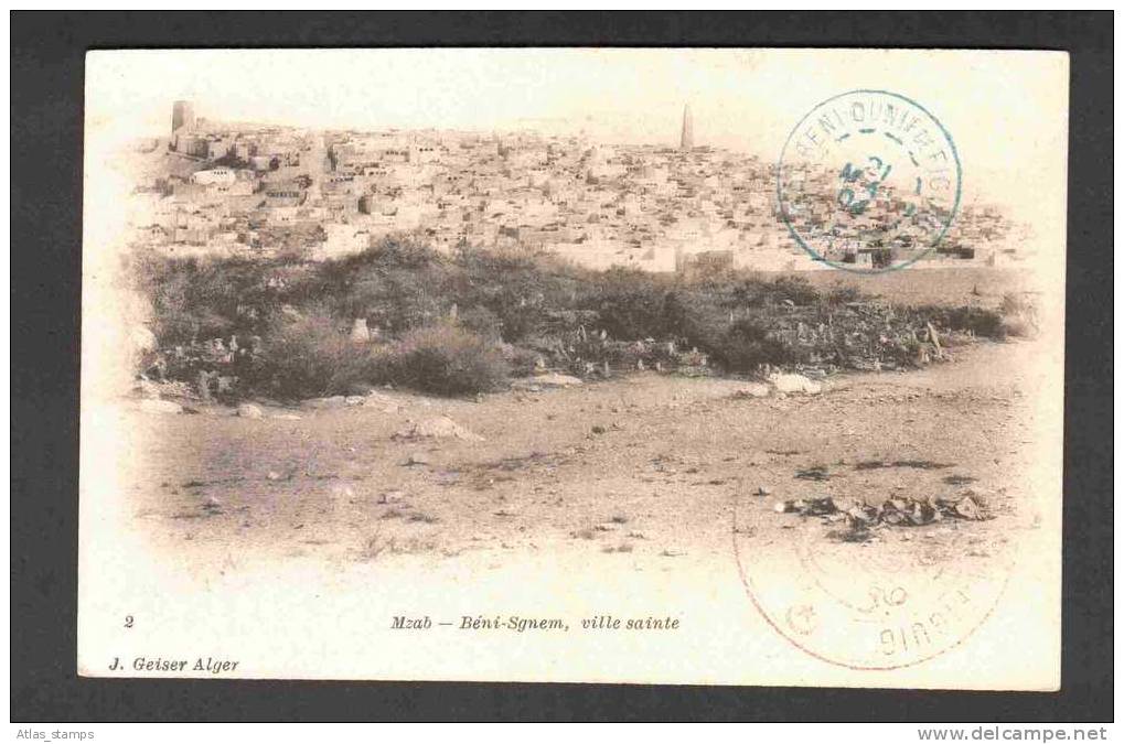 Algérie  - Ghardaia , Beni Izguen ( Vers 1900 ) - Superbe Carte , Avec Cachet Le 21 Mai 1904  De Beni Ounif - Ghardaïa