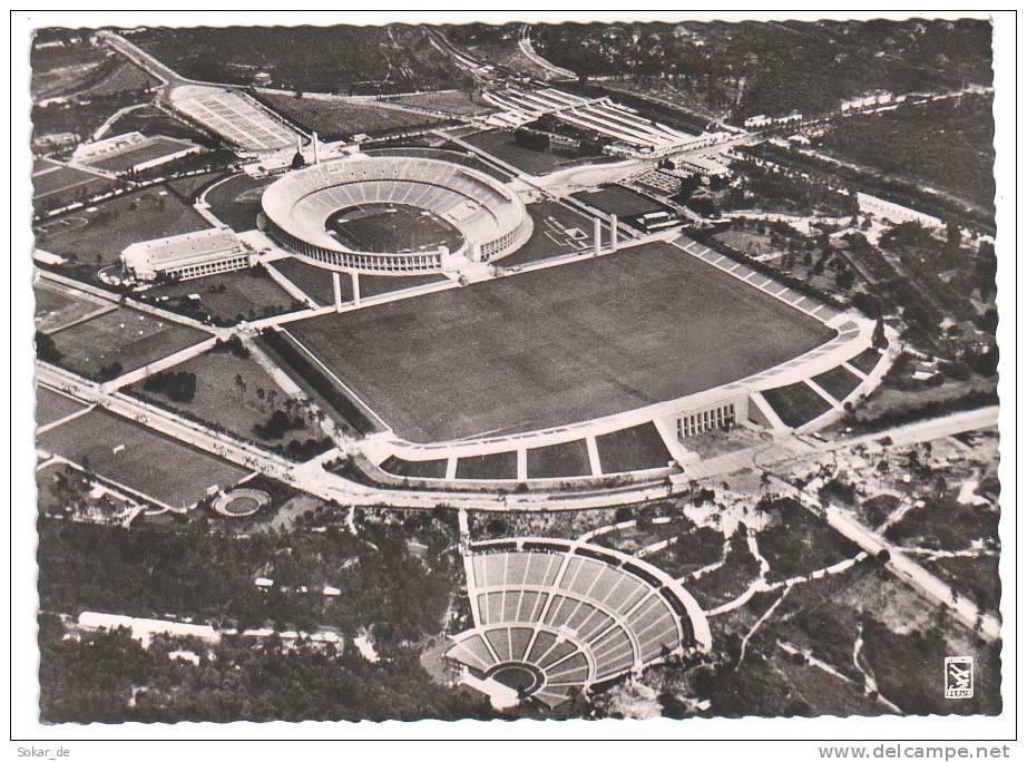 AK Berlin Olympia Stadion Und Waldbühne Luftbild 1963 - Charlottenburg