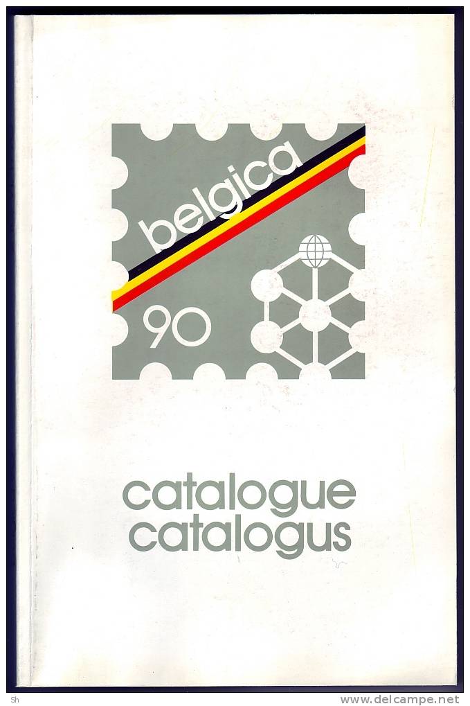 Catalogue - Catalogus - BELGICA 90 - Avec/met FEUILLET Rédouté - Fleur- Bloem - Flower - Other & Unclassified