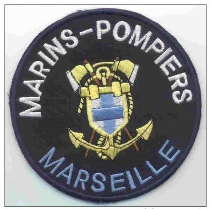 Ecusson Brodé Bataillon Des Marins Pompiers De Marseille - Pompiers