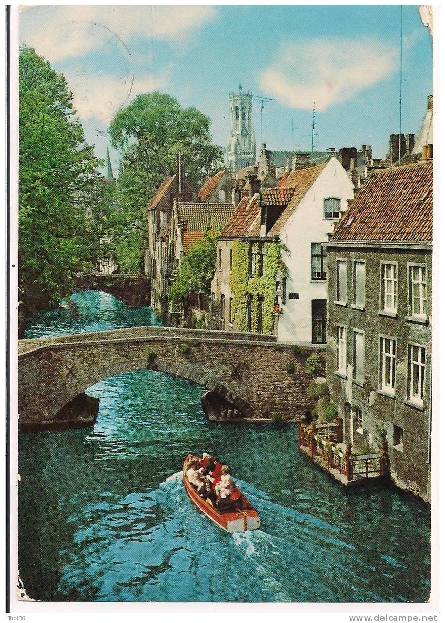 BRUGGE -  GROENE REI - COLORI VIAGGIATA  PER ITALIA  1984 - - Brugge