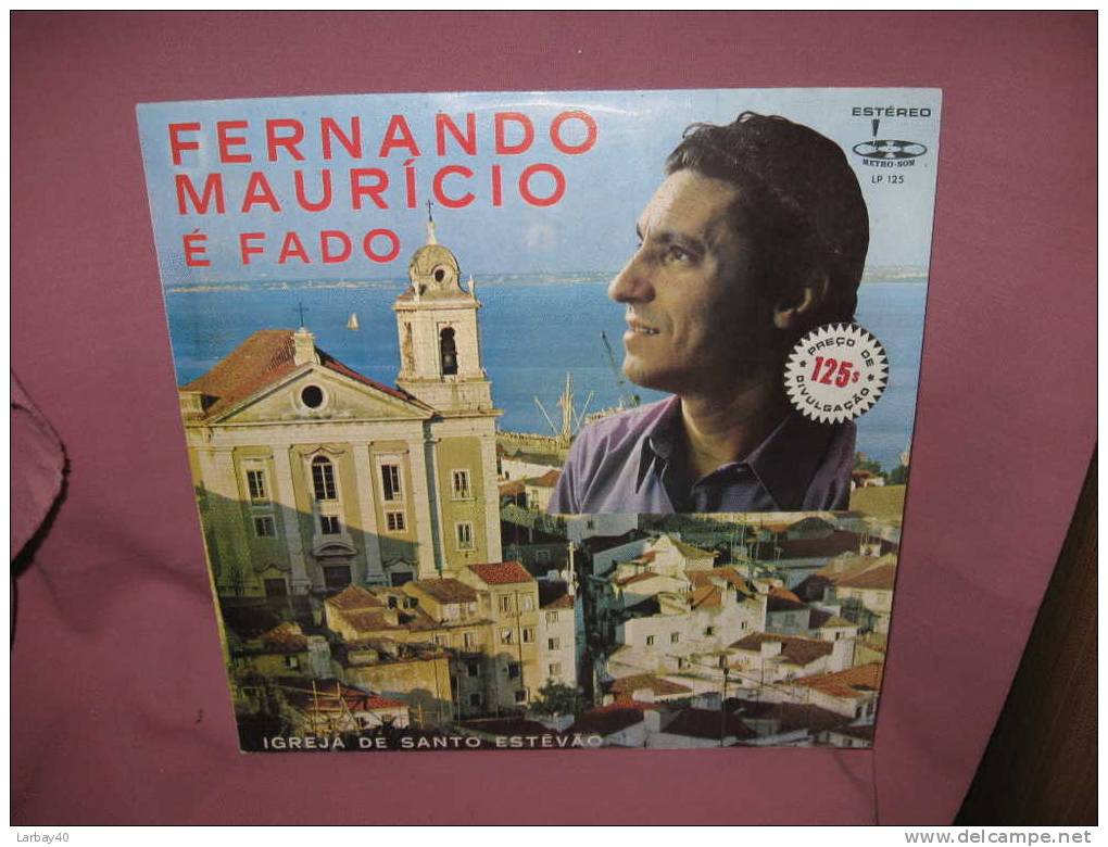 33 Tours -   Fernando Mauricio E Fado Igreja De Santo Estevao - Musiques Du Monde