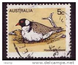 1978 - Australian Birds Definitive Issues 5c HOODED DOTTEREL Stamp FU - Used Stamps