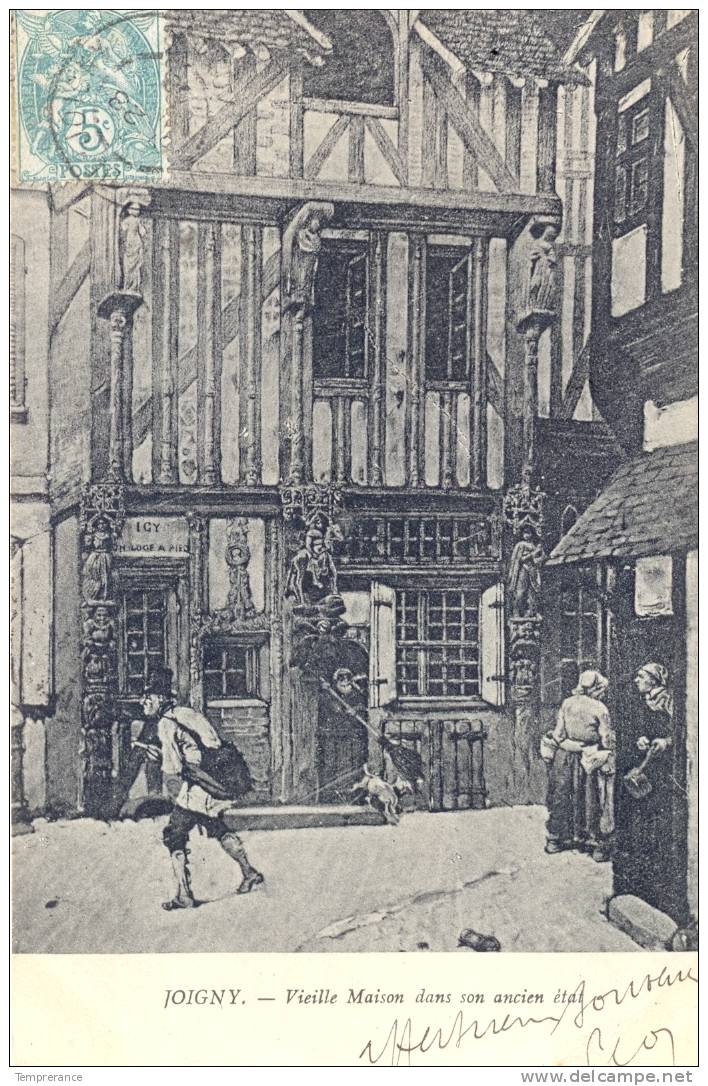 89 JOIGNY - Vieille Maison Dans Son Ancien état1906 - Joigny