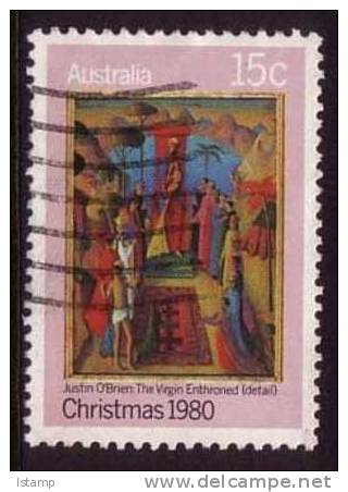 1980 - Australian Christmas 15c VIRGIN ENTHRONED Stamp FU - Used Stamps