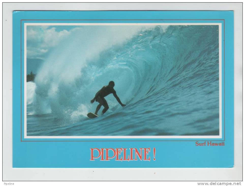 USA Postcard PIPELINE Surf Hawaii Sent To Germany Honolulu 21-11-1983 - Honolulu