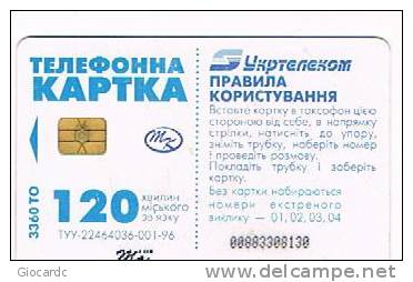 UCRAINA (UKRAINE) - UKRTELECOM CHIP -  2004 OPEN ACCESS: BOY  120 CODE 8 WISHNEWYI  - (USED)° - RIF. 6437 - Ukraine