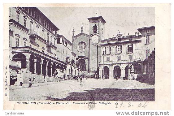 Moncalieri(Torino)-Piazza Vittorio Emanuele-1904 - Moncalieri