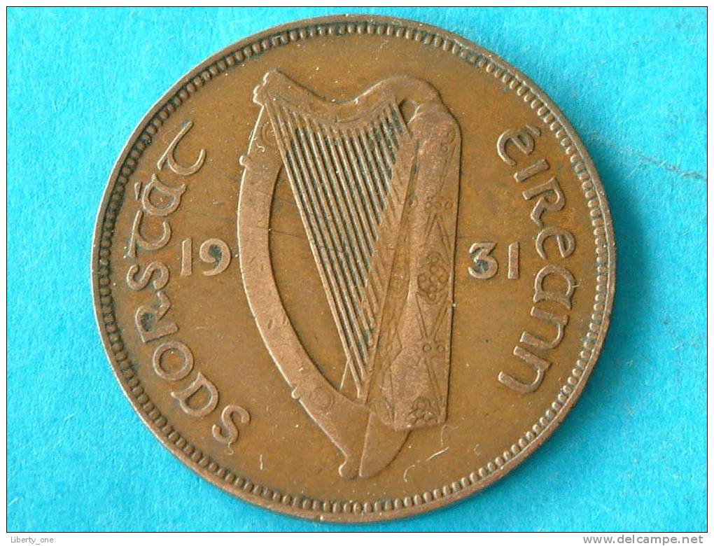 1931 - 1 PENNY / KM 3 ( For Grade, Please See Photo ) ! - Irlande